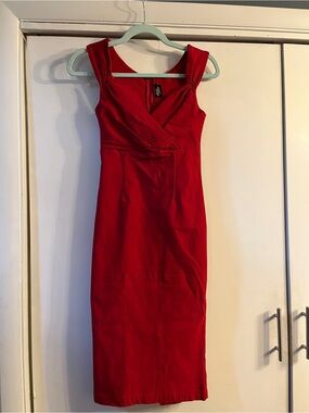 RockSteady Red Mid-Length Dress